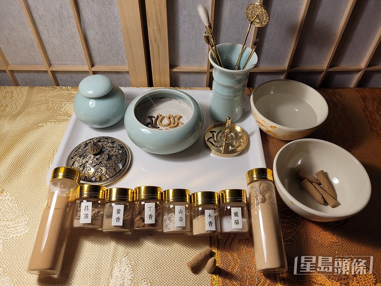 港香堂創辦人鄧皓荃指,天然材料製成的香應清幽淡雅。 受訪者提供 港香堂創辦人鄧皓荃指,天然材料製成的香應清幽淡雅。 受訪者提供