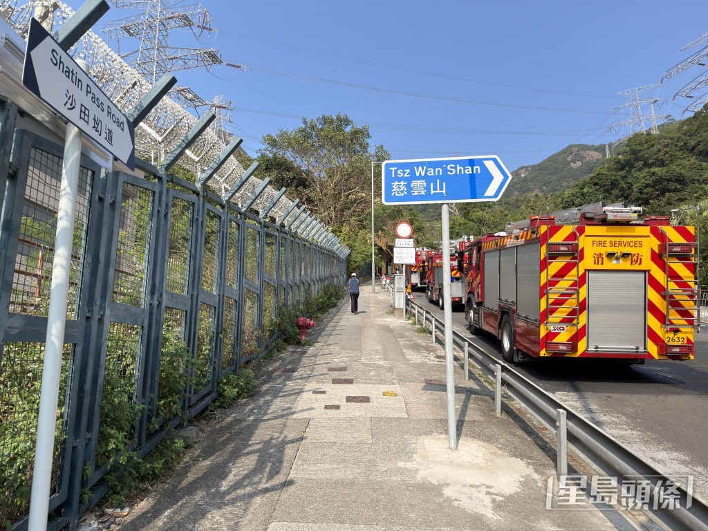 消防到場救熄火警。梁國峰攝 消防到場救熄火警。梁國峰攝