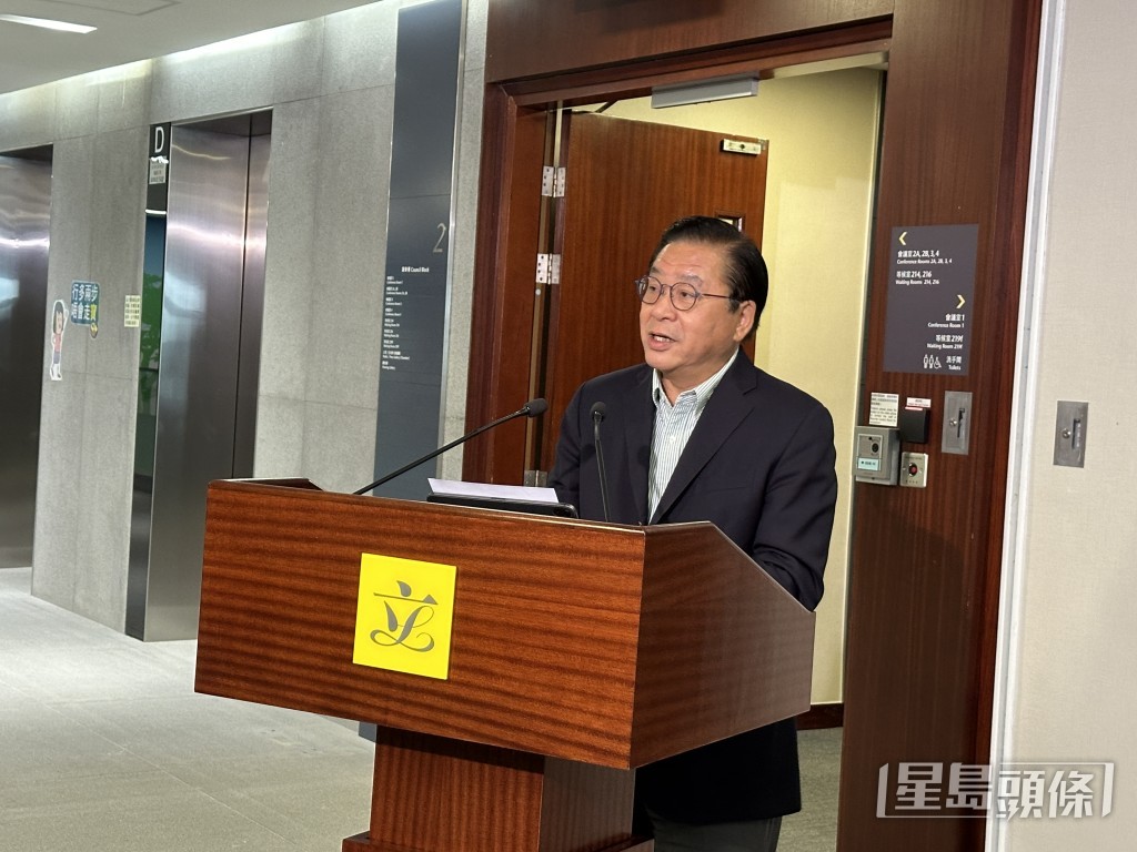 行會成員、商界立法會議員林健鋒。常彧璠攝