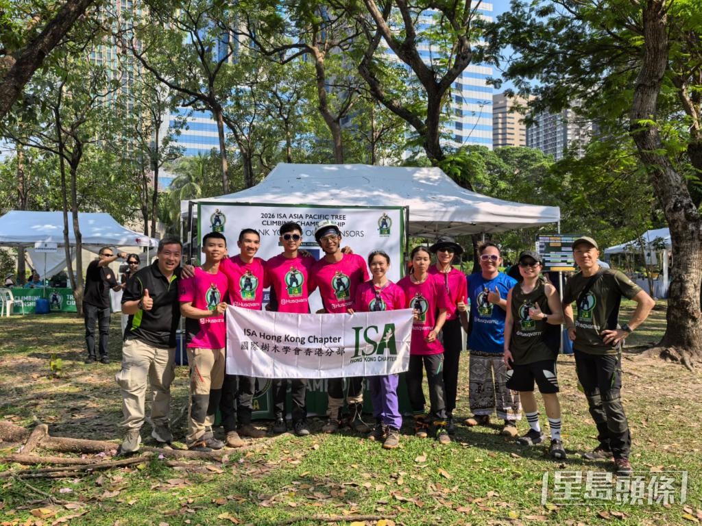 本月初，国际树木学会香港分部攀树代表团赴泰国，出战泛亚太平洋区攀树锦标赛2026。 受访者提供