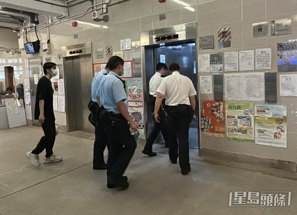 警員到場調查。林思明攝 警員到場調查。林思明攝