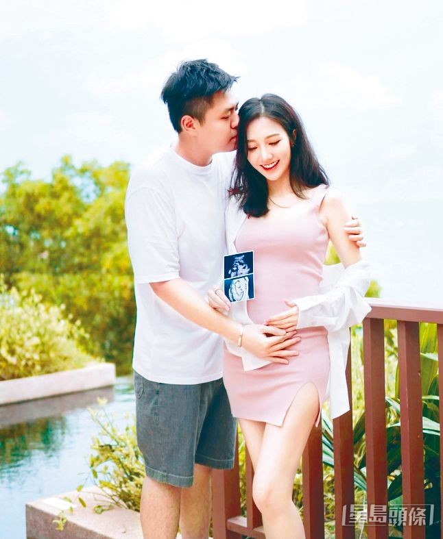 何依婷結婚未夠一年，好快就得到天賜禮物。