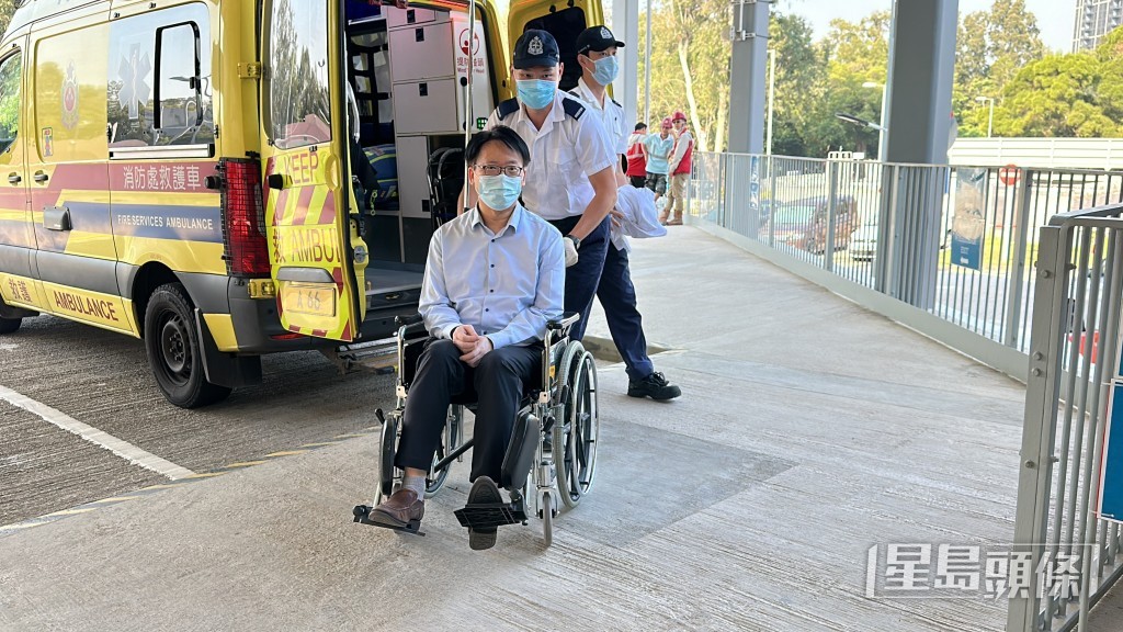 男教師觸電輕傷清醒送院治理。梁國峰攝