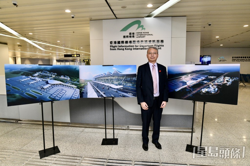 珠港機場管理有限公司總經理丘昌賢。盧江球攝 珠港機場管理有限公司總經理丘昌賢。盧江球攝