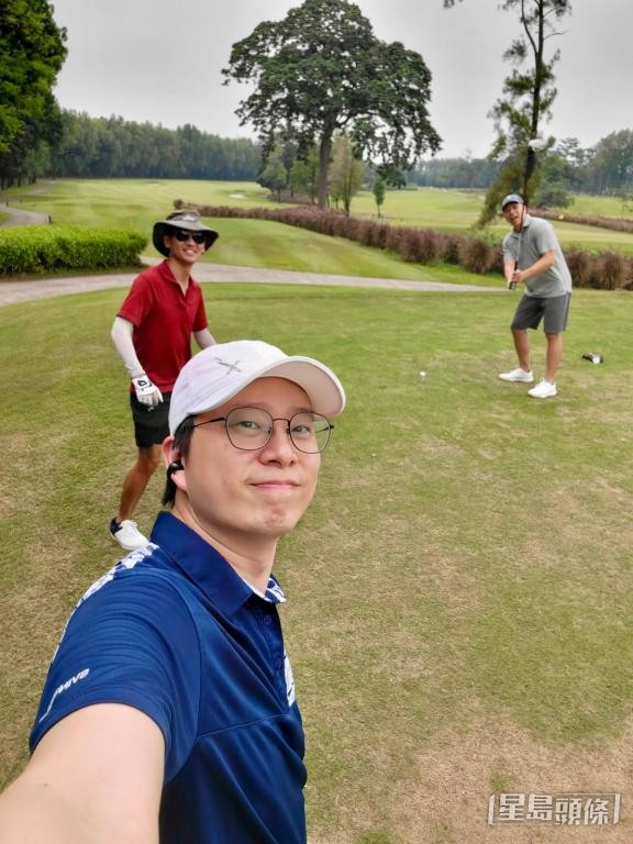 Kevin指,在印尼公餘最大娛樂是打高爾夫球。 Kevin指,在印尼公餘最大娛樂是打高爾夫球。