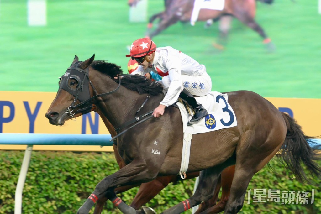 「韋金主」大前仗贏馬之後，近兩仗仍取得一亞一殿。