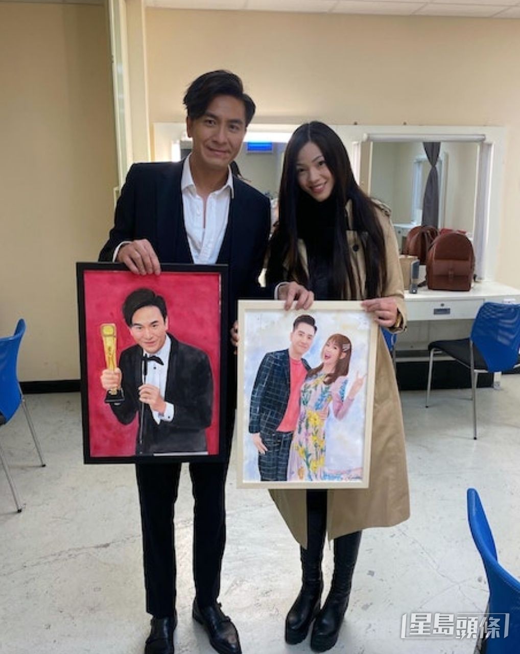 送畫賀馬明。