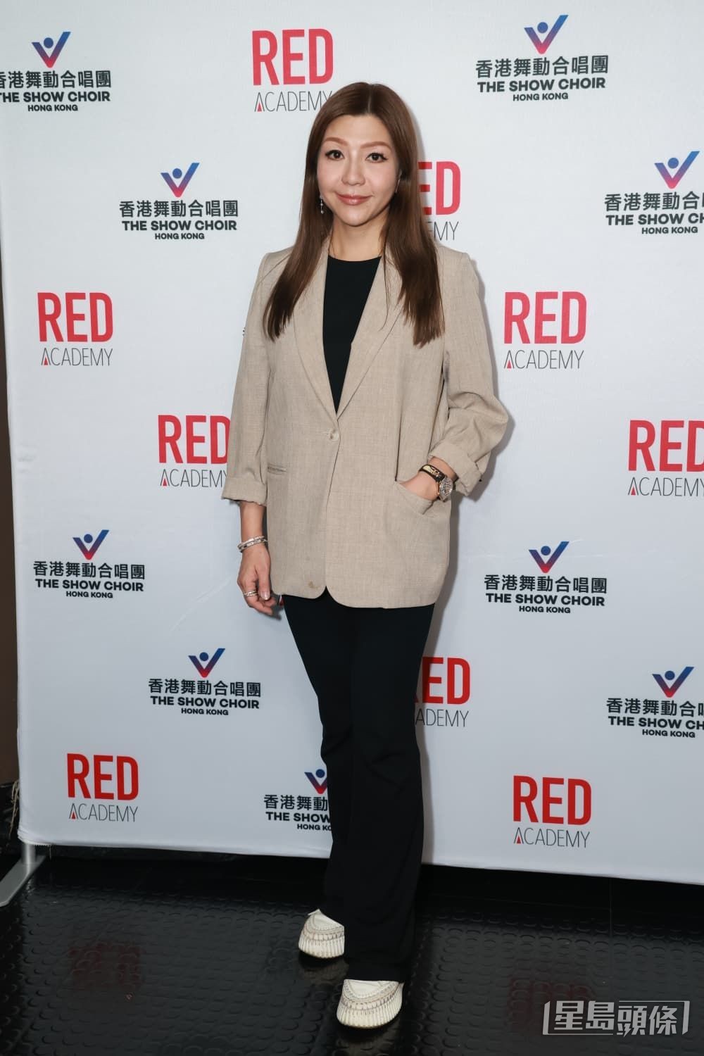 歌唱學校《Red Academy》校監蔡加敏小姐。 歌唱學校《Red Academy》校監蔡加敏小姐。