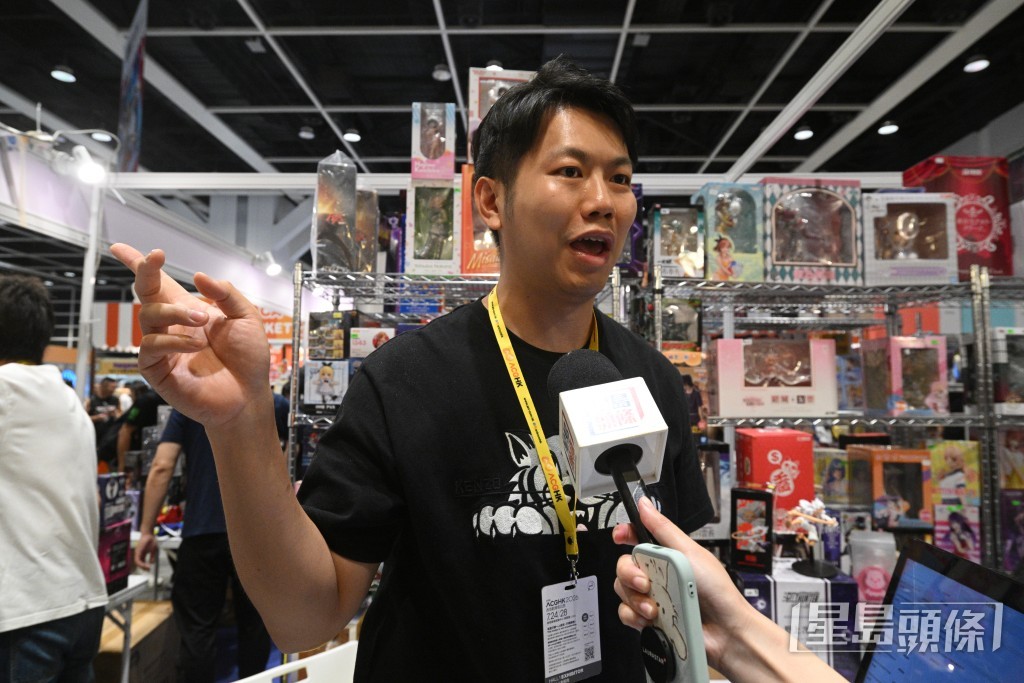 展商魔法甜心負責人曾先生。 展商魔法甜心負責人曾先生。