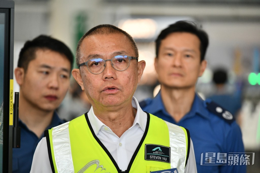 香港機場管理局機場運行執行總監姚兆聰。盧江球攝 香港機場管理局機場運行執行總監姚兆聰。盧江球攝