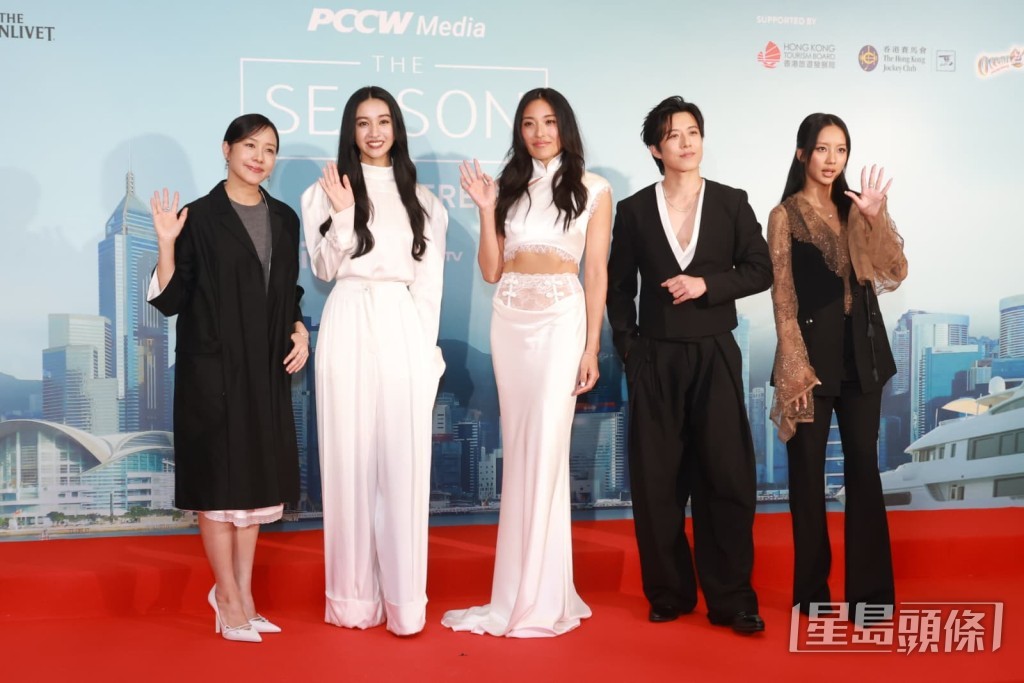 記者會上演員林嘉欣、木村光希、Yvonne Chapman、香𦚯宅、Marf聚頭。