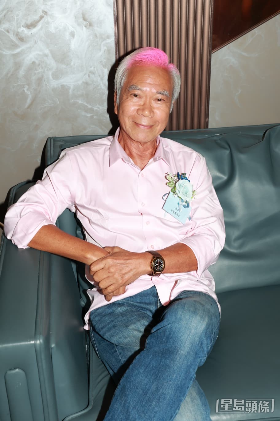 李龍基出席長者慈善唱歌比賽記者會。