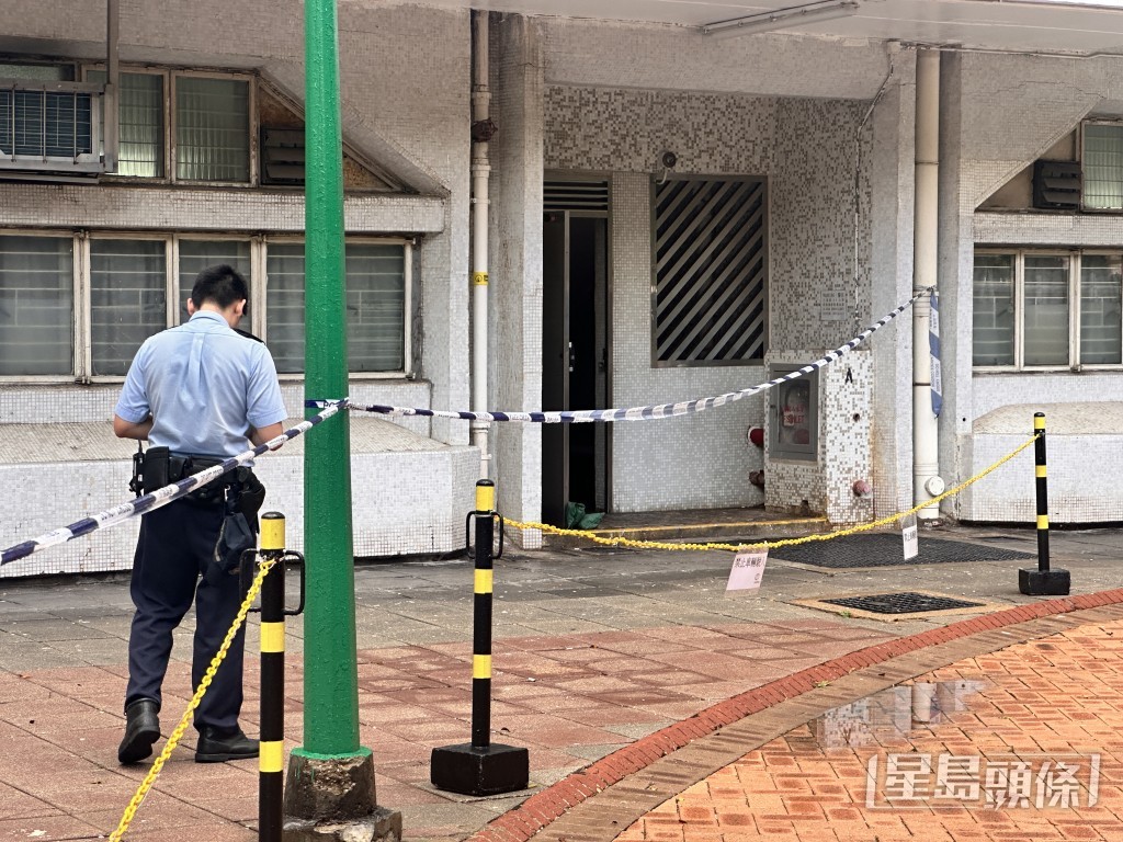 警員到場調查。梁國峰攝 警員到場調查。梁國峰攝