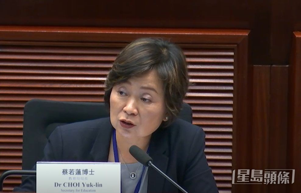 蔡若蓮指,計劃在2026上半年公布「北都大學教育城概念發展綱要」。資料圖片 蔡若蓮指,計劃在2026上半年公布「北都大學教育城概念發展綱要」。資料圖片