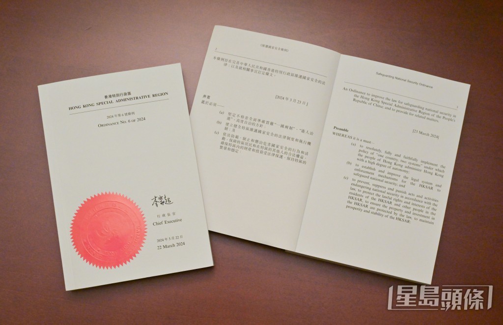 政府當局的建議與國安附屬法例有關。資料圖片