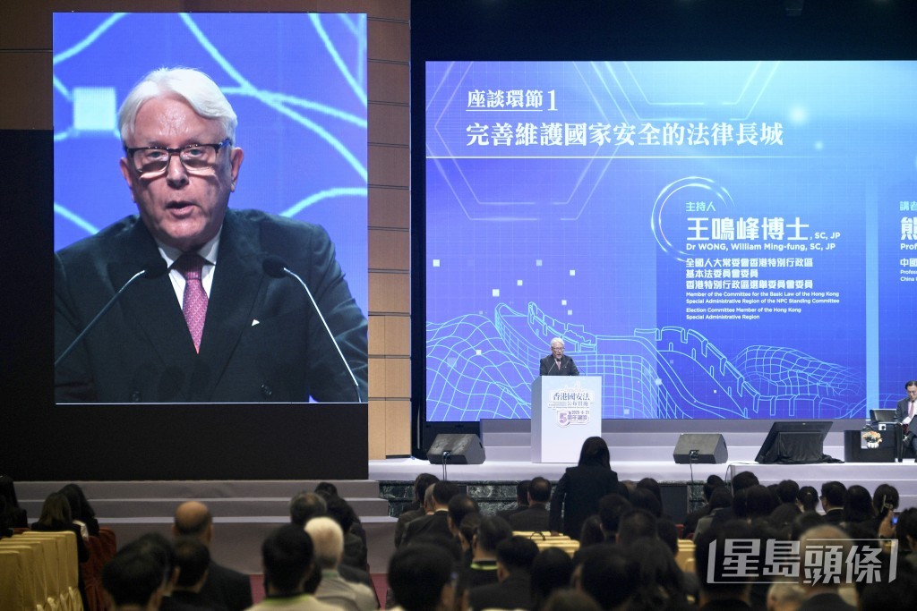 江樂士 : 國安法已成功融入香港特區法律體系。 江樂士 : 國安法已成功融入香港特區法律體系。