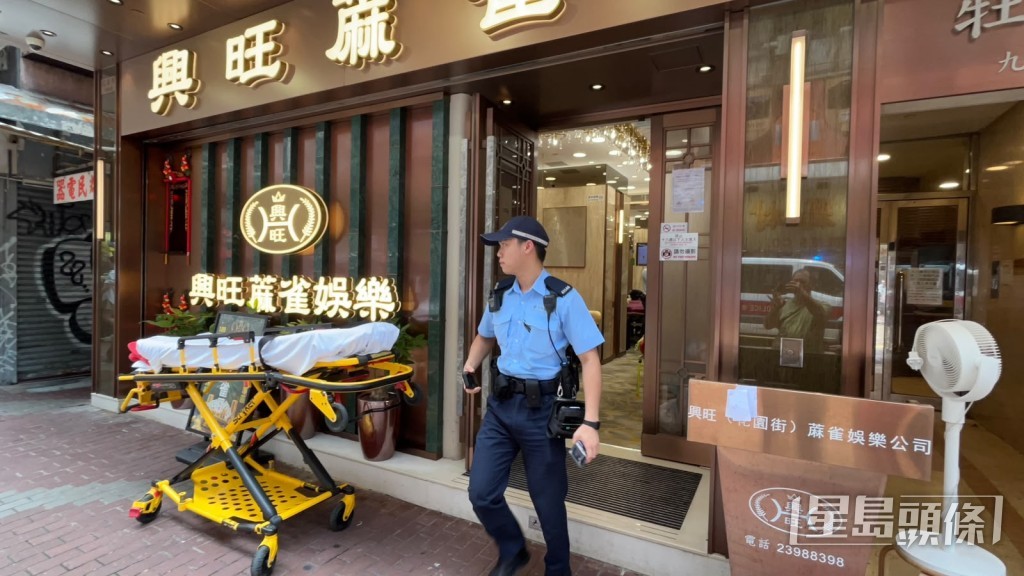 警員到場調查。蔡楚輝攝 警員到場調查。蔡楚輝攝