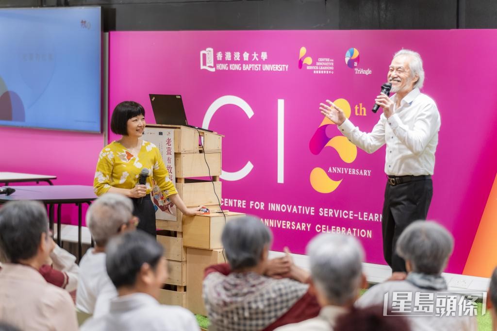 陳伊敏帶領長者進入多間院校演說，故事多姿多采。