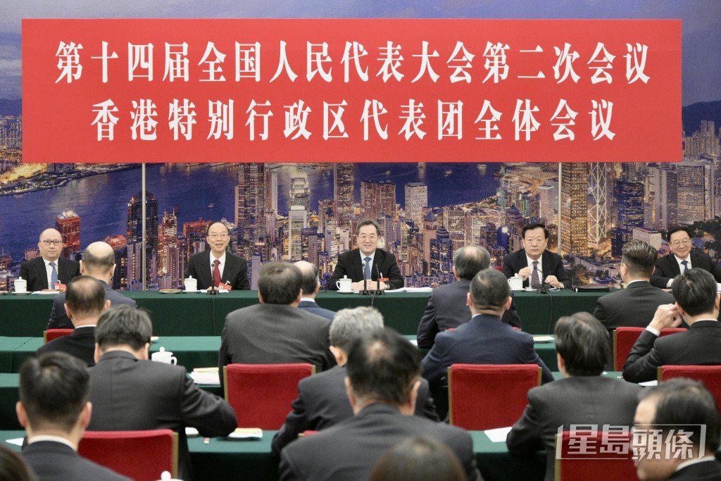 丁薛祥談到23條立法，稱中央政府完全支持、全力支持香港完成23條本地立法。蘇正謙攝