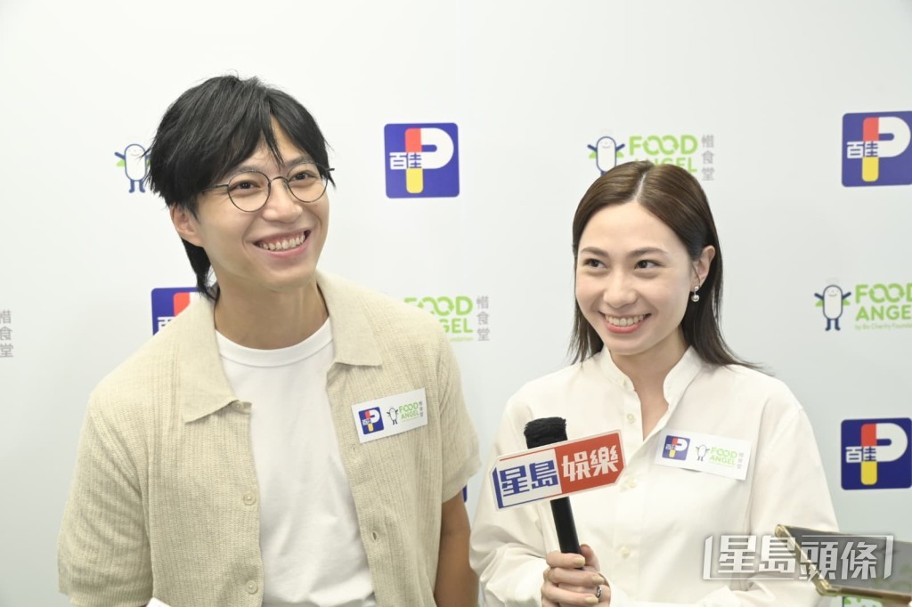 吳業坤、「葵芳」蔡蕙琪都愛惜食物。 吳業坤、「葵芳」蔡蕙琪都愛惜食物。