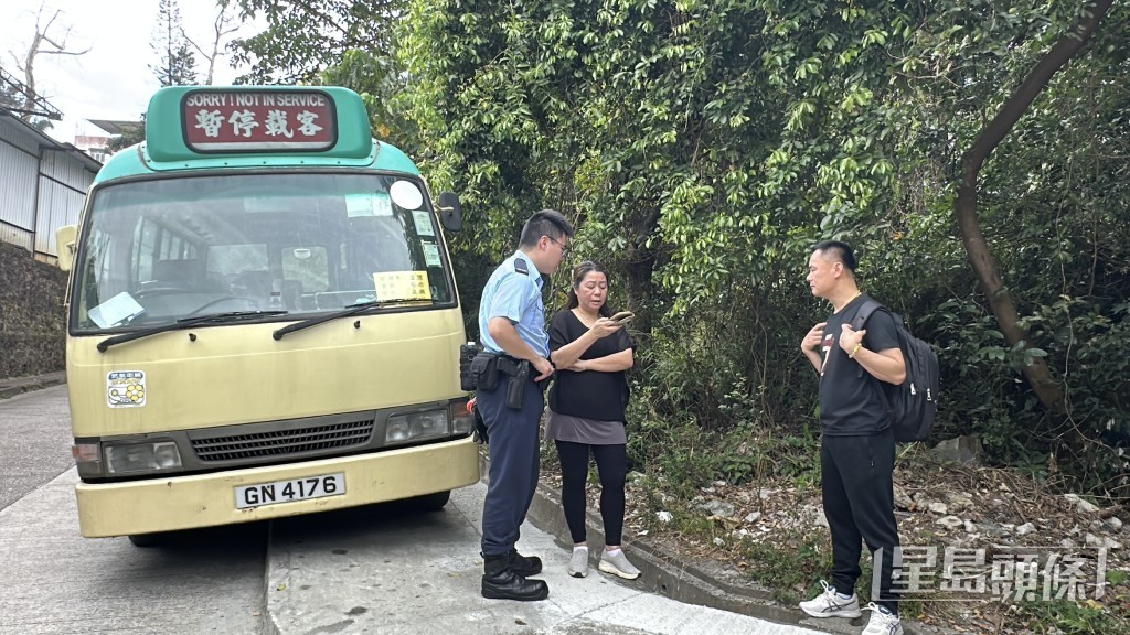 車主曾女士及外勞司機。劉漢權攝