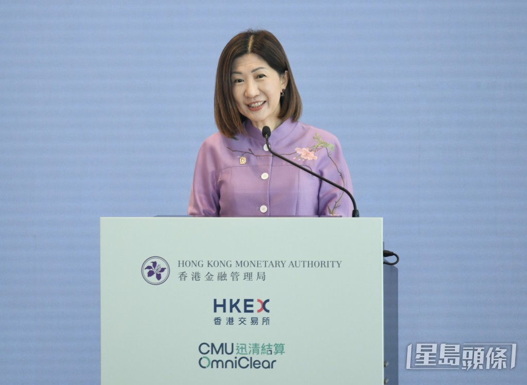 陳翊庭期望與金管局攜手打造多元化、高效率且完善的交易後證券基礎設施。 何君健 攝 陳翊庭期望與金管局攜手打造多元化、高效率且完善的交易後證券基礎設施。 何君健 攝