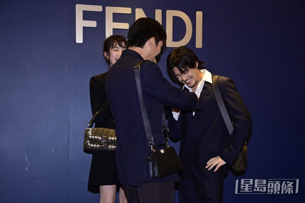 林愷玲、柯煒林與黃溢濠都有份拍《冰上火花》。 林愷玲、柯煒林與黃溢濠都有份拍《冰上火花》。