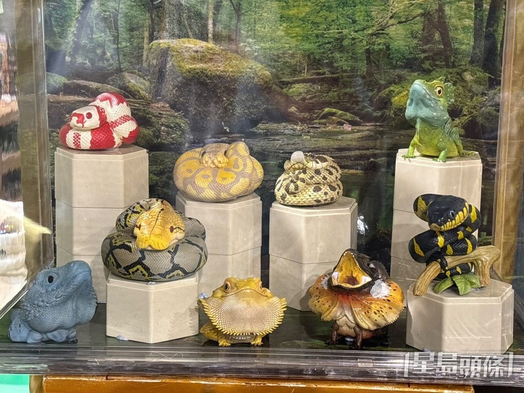 展區推出全新的爬行動物紀念品。