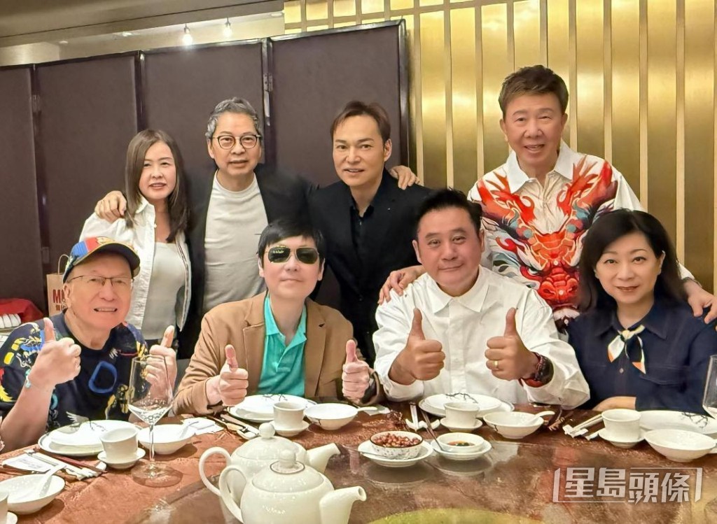 環星娛樂23周年宴會有尹光夫婦、方俊、李思捷、麥長青、Joe Junior到賀。