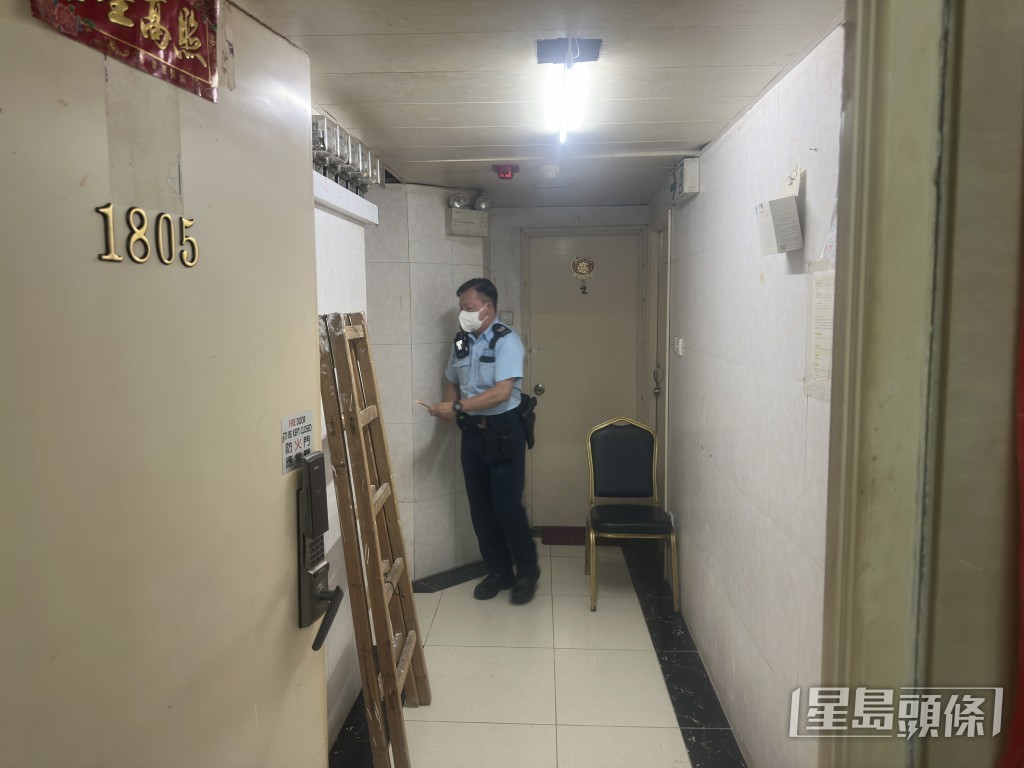 警員到場調查。梁國峰攝