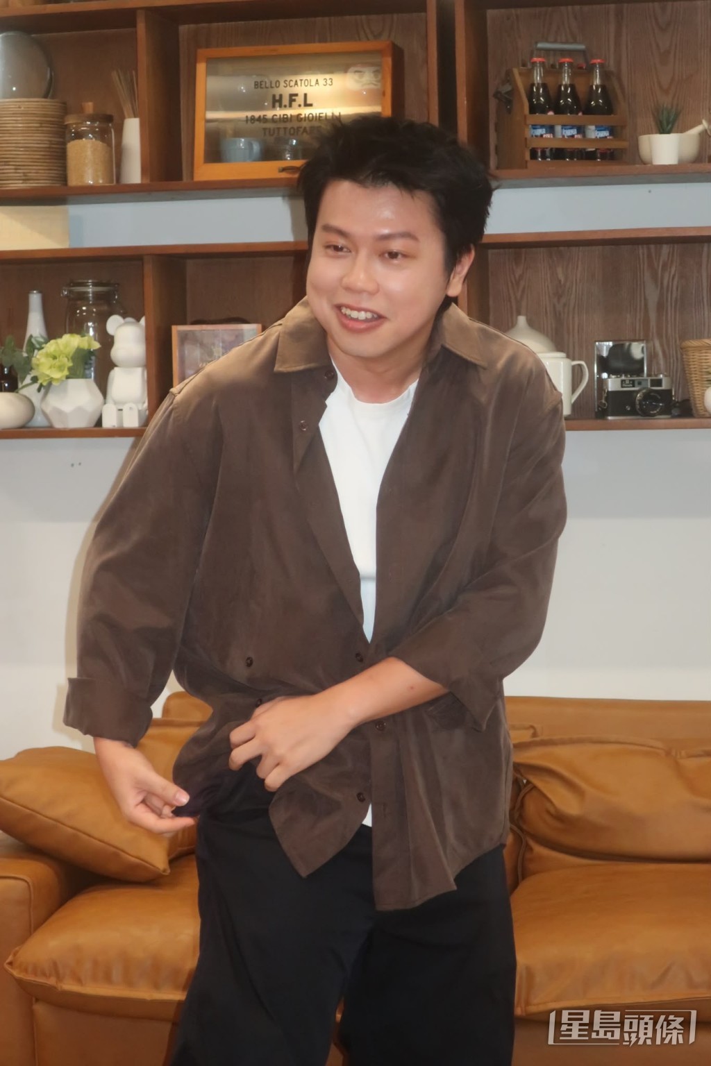 蘇致豪對演出有點緊張。 蘇致豪對演出有點緊張。