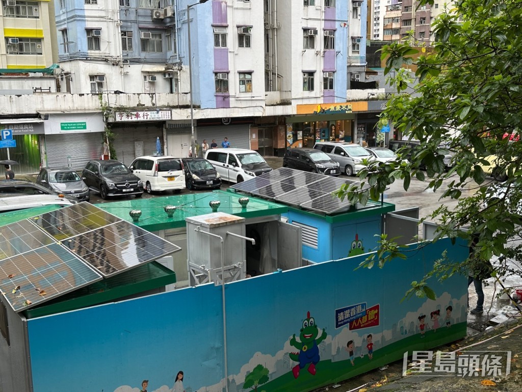 臨時垃圾站環境。張慧盈攝