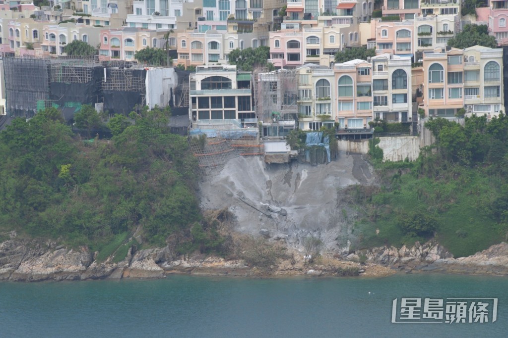 山泥傾瀉地方已完成噴漿工程。楊偉亨攝 山泥傾瀉地方已完成噴漿工程。楊偉亨攝