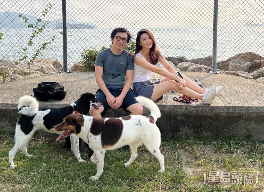 裕美重視家中愛犬多過男友林作。 裕美重視家中愛犬多過男友林作。