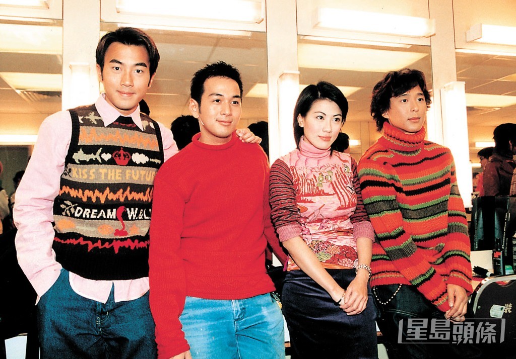 刘恺威（左一）与吴家乐、陈彦行是同届艺训班同学。