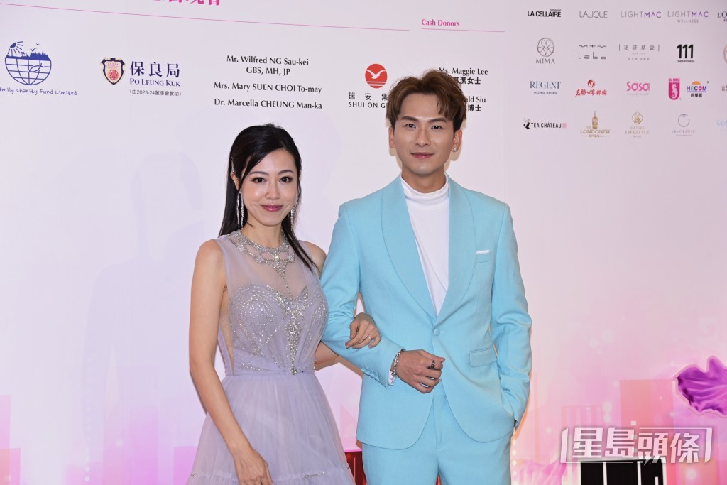 周吉佩與前港姐妻黃彥欣到場。 周吉佩與前港姐妻黃彥欣到場。