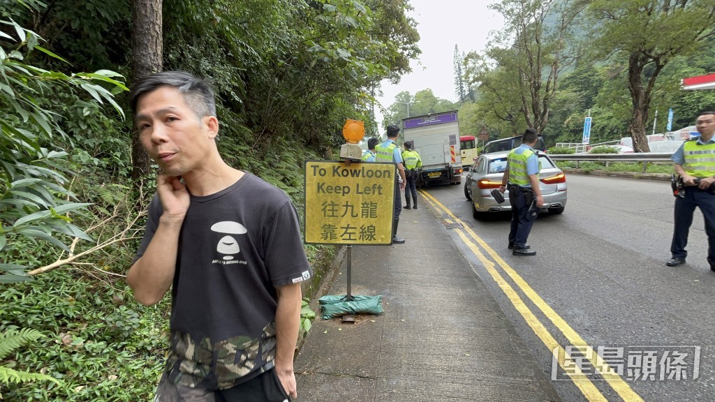 警方封鎖現場。林思明攝