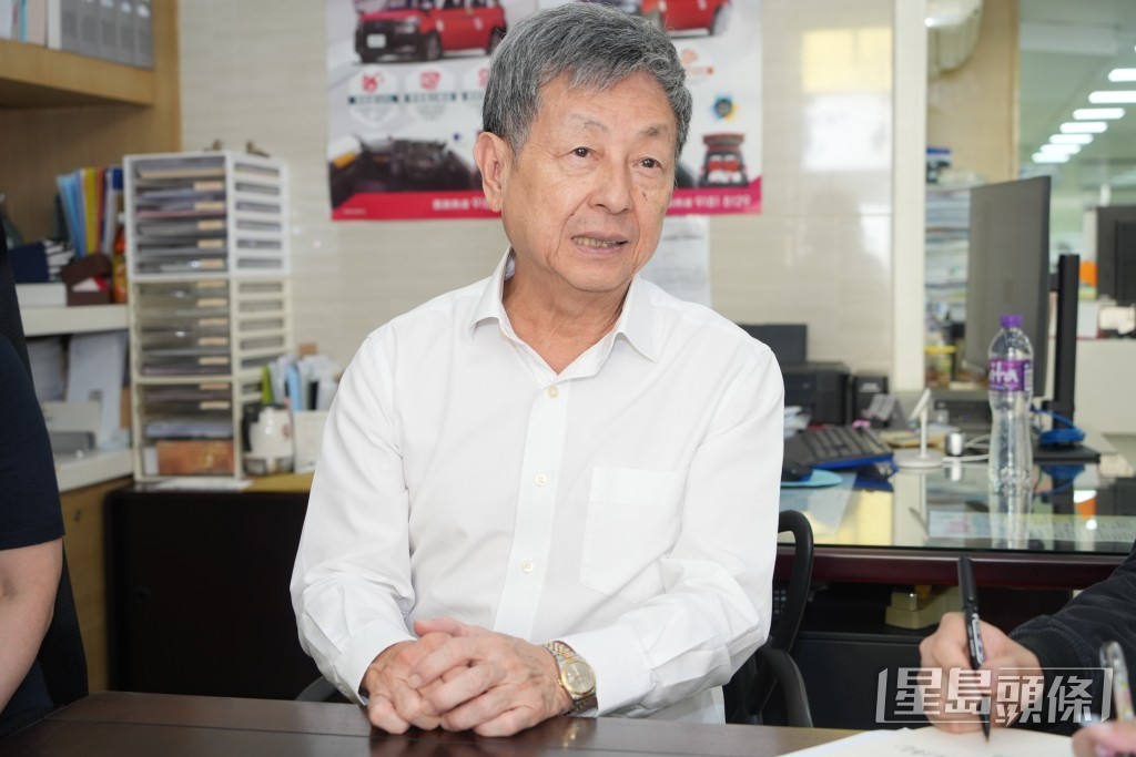 香港的士小巴商總會理事長兼會長陳洲。吳艷玲攝 香港的士小巴商總會理事長兼會長陳洲。吳艷玲攝