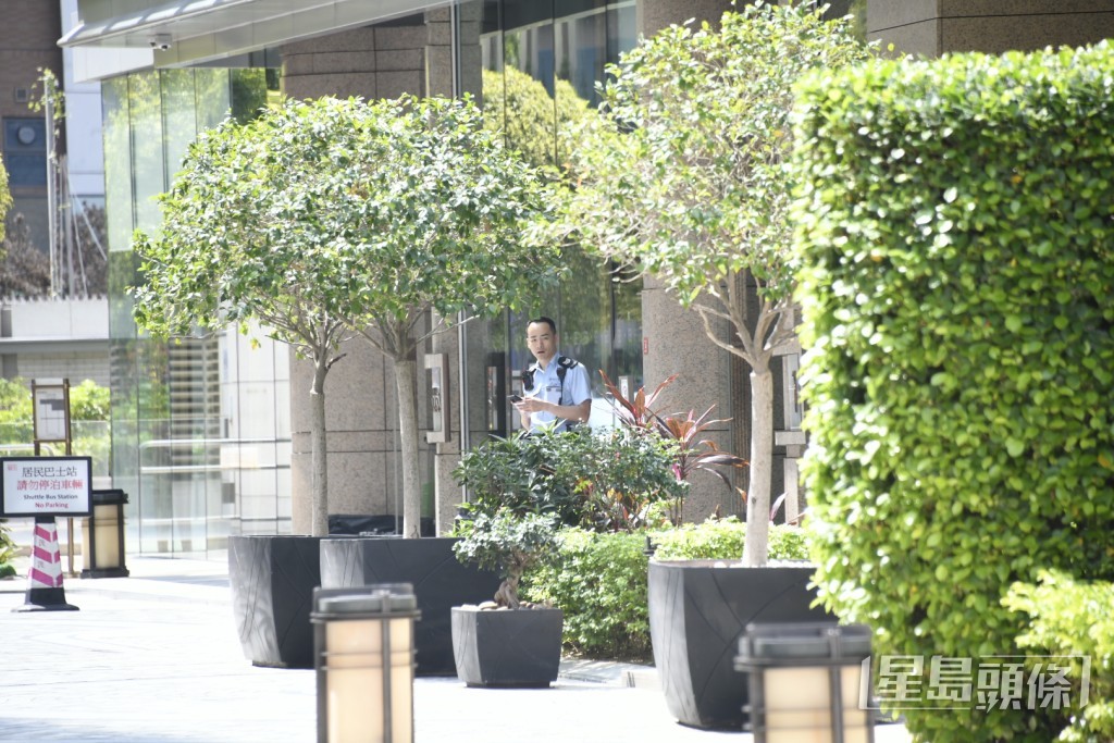 警員到場調查。楊偉亨攝