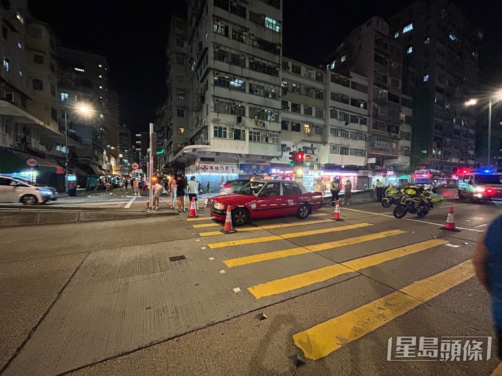 現場為深水埗荔枝角道往美孚方向近北河街交界過路處。