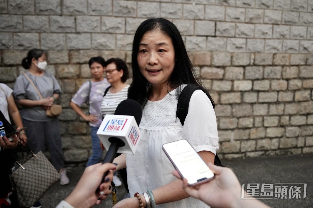 朱小姐指，到場的都是街坊朋友，看到公義便出來發聲。蘇正謙攝