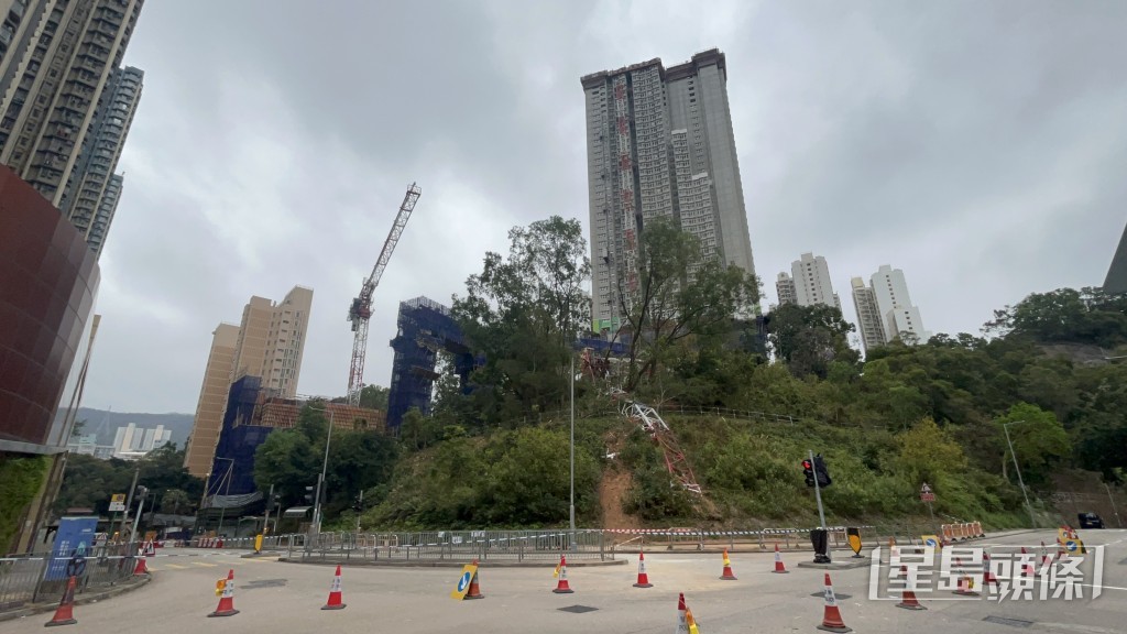 部分天秤跌落地盤對開山坡。