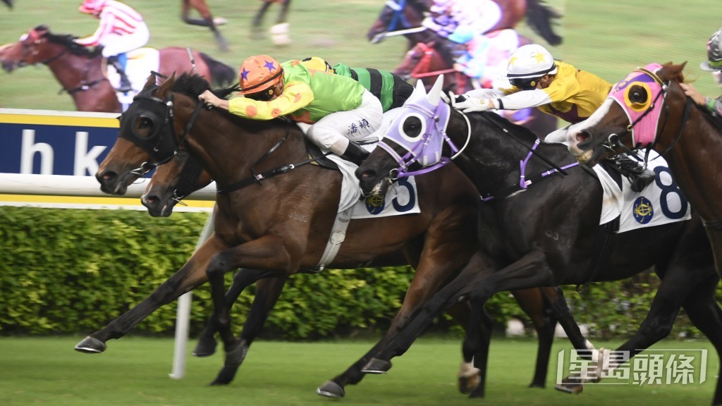 「盈妍威楓」今仗有力收復前失，贏得今季第二場頭馬。