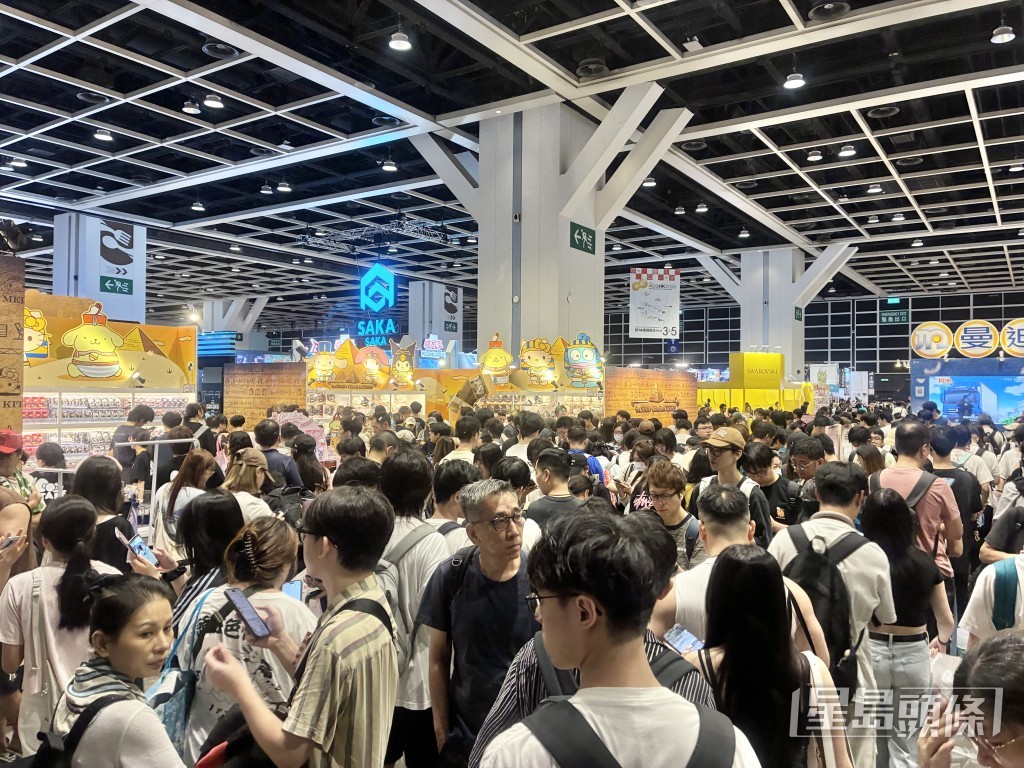 今年動漫節首日人數明顯有所增長。 今年動漫節首日人數明顯有所增長。