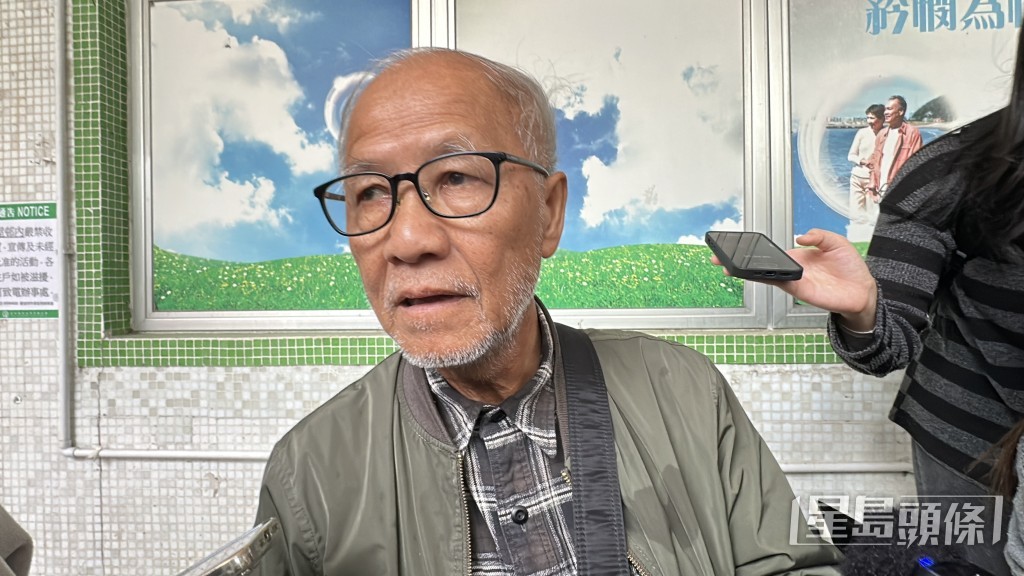 宏志閣居民吳先生指最急切支援是金錢及住屋。劉漢權攝 宏志閣居民吳先生指最急切支援是金錢及住屋。劉漢權攝