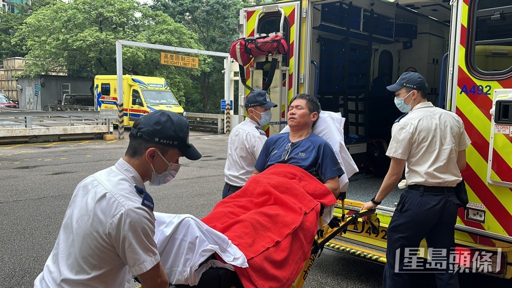 觸電事主清醒送院。劉漢權攝