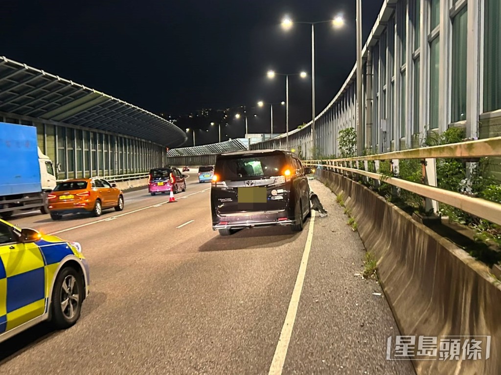 現場為大埔吐露港公路往九龍方向近運頭塘邨。