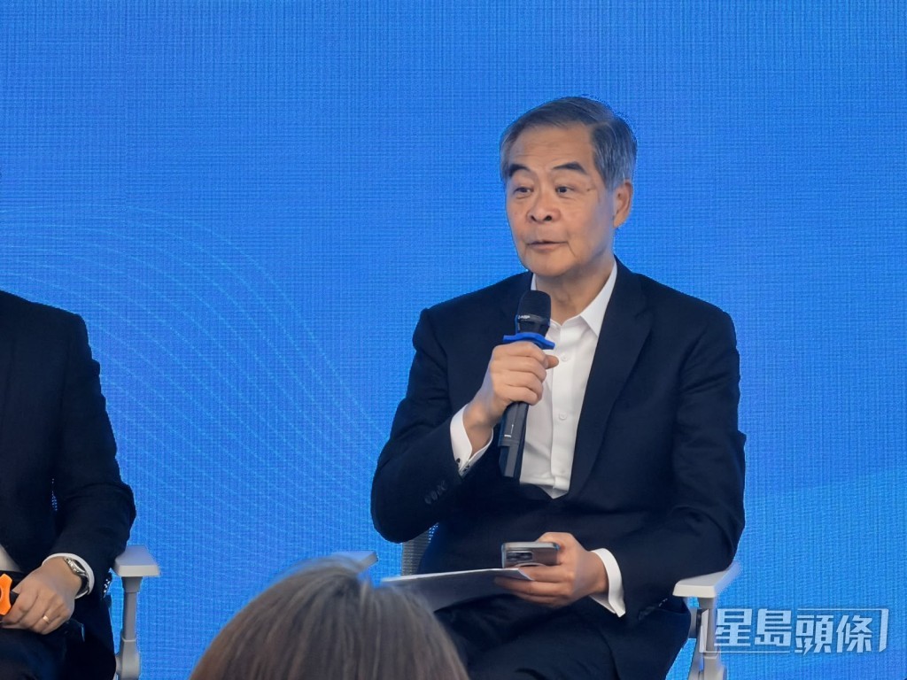 全國政協副主席、廣州南沙粵港合作諮詢委員會顧問梁振英。 全國政協副主席、廣州南沙粵港合作諮詢委員會顧問梁振英。
