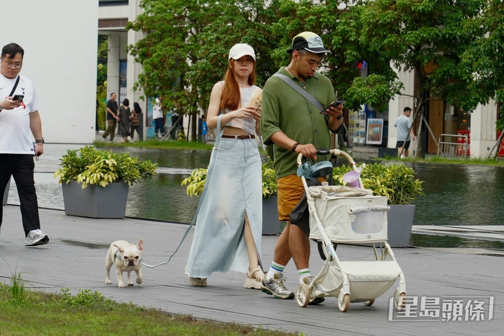 啟德一帶不時有市民放狗。葉偉豪攝 啟德一帶不時有市民放狗。葉偉豪攝