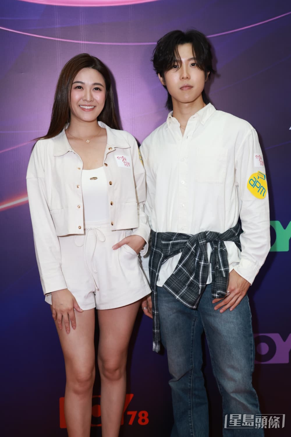 江嘉敏與Marco現身HOY TV「火力全HOY」十月新排陣記者會。